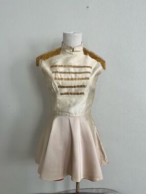 Vintage Majorette Cheerleader Satin Dress Marching Band